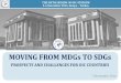 MOVING FROM MDGs TO SDGs - SESRIC
