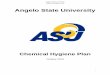 ASU Chemical Hygiene Plan - Angelo State University