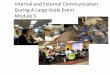 Internal and External Communication During A Large-Scale Event