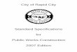 Standard Specifications - City of Rapid City