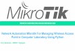 Network Automation Mikrotik For Managing Wireless Access 