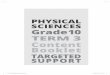 PHYSICAL SCIENCES Grade 10 TERM 3 Content Booklet