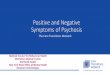 Positive and Negative Symptoms of Psychosis