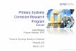 Primary Systems Corrosion Research Program