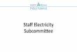 Staff Electricity Subcommittee - NARUC