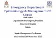 Emergency Department Epidemiology & Management Of Sepsis
