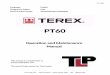 Terex PT60 Posi-Track Loader Operation and Maintenance Manual