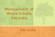 Management of Waste in India SAI India