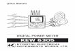 DIGITAL POWER METER KEW 6305