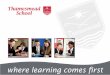 where learning comes first - Thamesmead School
