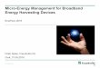 Micro-Energy Management for Broadband Energy Harvesting 