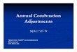 annual combustion adjustments