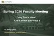 Spring 2020 Faculty Meeting - Saint Leo, FL