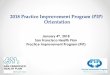 2018 Practice Improvement Program (PIP) Orientation