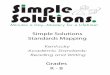 Simple Solutions Standards Mapping