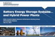 Battery Energy Storage Systems and Hybrid Power Plants