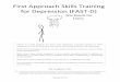 First Approach Skills Training for Depression (FAST-D)