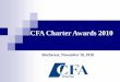 CFA Charter Awards 2010