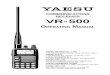 COMMUNICATIONS RECEIVER VR-500 - Yaesu