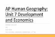 AP Human Geography: Unit 2: Population and Migration