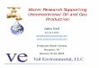 Water Research Supporting Unconventional Oil and Gas 
