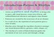 Chapter 1.9 Introduction-Pattern & Rhythm