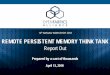 REMOTE PERSISTENT MEMORY THINK TANK