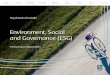 Environment, Social and Governance (ESG)