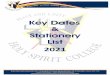 Key Dates Stationery List - hsc.qld.edu.au
