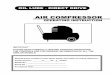 Puma Oil Lube Direct Drive Air Compressor Operation Manual