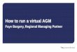 How to run a virtual AGM - GRFU