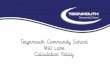 Teignmouth Community School Mill Lane Calculation Policy