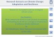 Research Extracts on Climate Change: Adaptation and Resilience