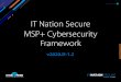IT Nation Secure MSP+ Cybersecurity Framework - MSP Technology