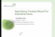 Specifying Treated Wood For Industrial Uses