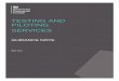 Testing and Piloting Services - GOV.UK