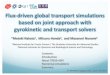 Flux-driven global transport simulations based on joint 