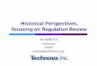 Historical Perspectives, focusing on Regulation Review