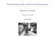 Generating Code and Running Programs