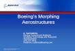 Boeing’s Morphing Aerostructures
