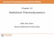 Statistical Thermodynamics - Seoul National University