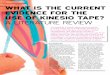 What is the evidence for Kinesio tape? - Moore, osteopathy