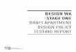 DRAFT APARTMENT DESIGN POLICY TESTING REPORT