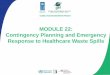 MODULE 22: Contingency Planning and Emergency Response to 