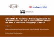 Health & Safety Management in Tanneries & its 