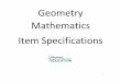 Item Specifications - Mathematics - Geometry