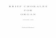 Intro to Brief Chorales I - Richard Hudson organ