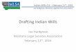 Drafting Indian Wills