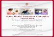 Home Health Caregiver Education