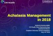 Achalasia Management in 2018 - Excellence
